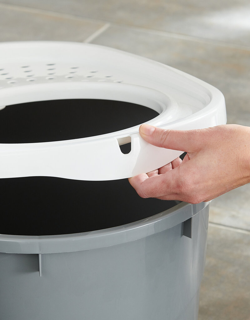 IRIS Cat Litter Box - Top Entrance - TECL-20 - Grey