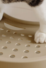 IRIS Cat Litter Box - Top Entrance - TECL-20 - White