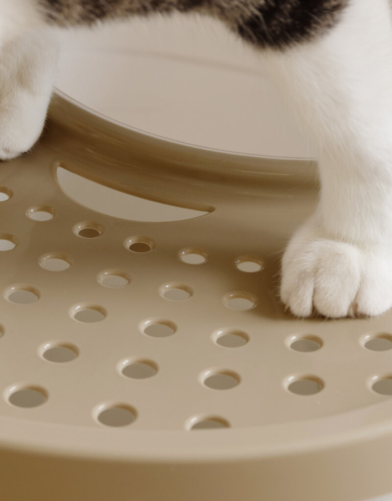 IRIS Cat Litter Box - Top Entrance - TECL-20 - White