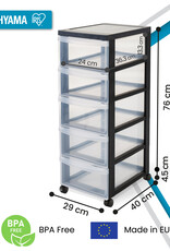 IRIS Design Chest - 5 drawers - DC-005 - Black