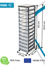 IRIS Design Chest - 12 lades - DC-012 - Black