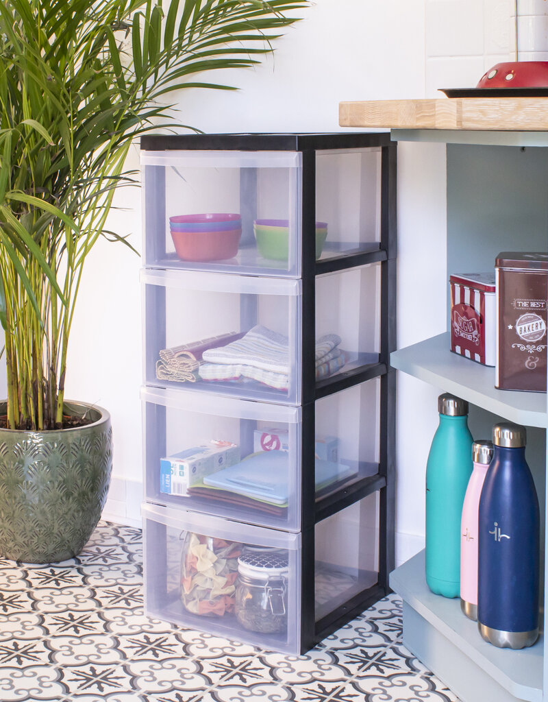 IRIS Design Chest - 4 drawers - DC-304 - Black