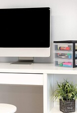 IRIS Design Chest A5 - 3 drawers x2 - DC-A5 - Black