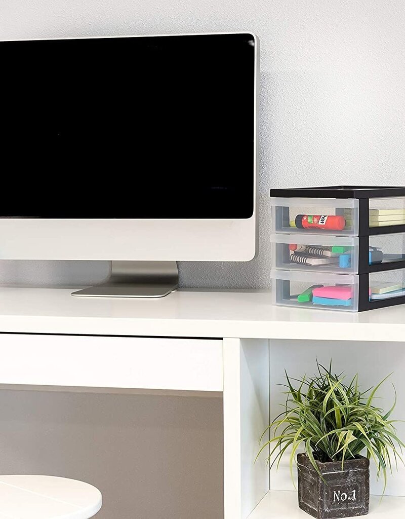 IRIS Design Chest A5 - 3 drawers x2 - DC-A5 - Black