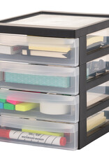 IRIS Design Chest A5 - 4 drawers - DC-A5 - Black