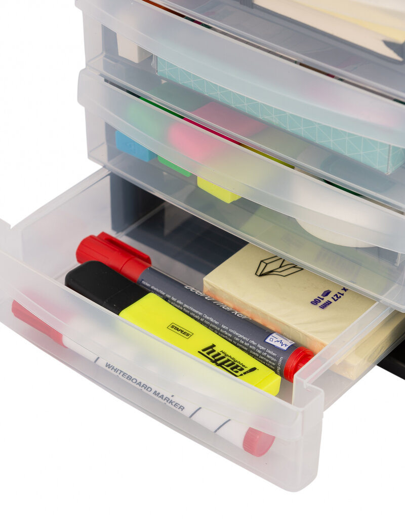 IRIS Design Chest A5 - 4 drawers - DC-A5 - Black