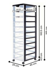 IRIS Easygrip Chest - 10 lades - DDDC-010 - Black
