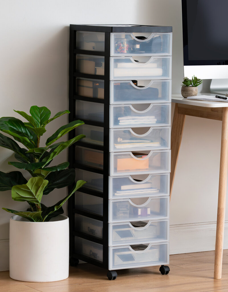 IRIS Easygrip Chest - 10 drawers - DDDC-010 - Black