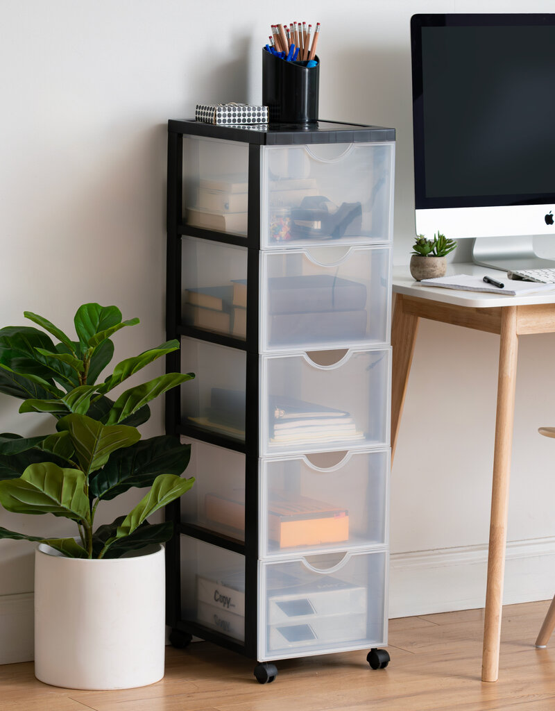 IRIS Easygrip Chest - 5 drawers - DDDC-305 - Black