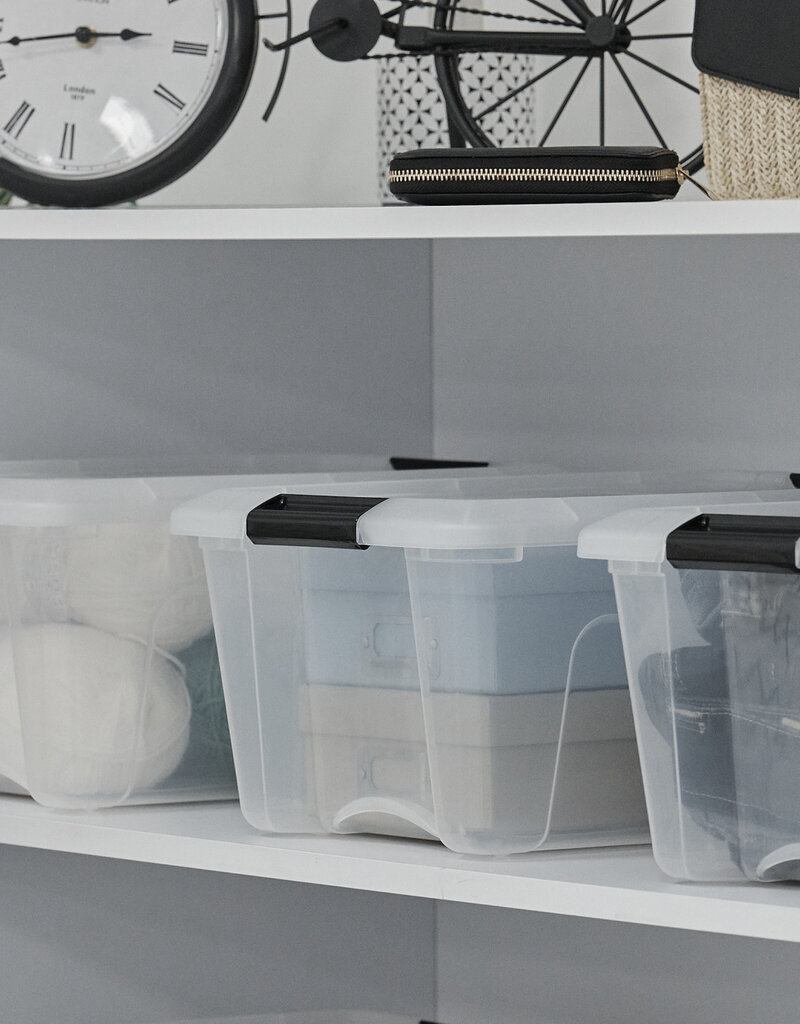 IRIS Design New Top Box - 15 liters - Set of 3 - DDNTB-15 - Transparent