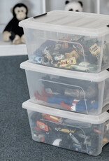 IRIS Design New Top Box - 15 liters - Set of 6 - DDNTB-15 - Transparent