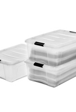 IRIS Design New Top Box - 30 liters - Set of 3 - DDNTB-30 - Transparent