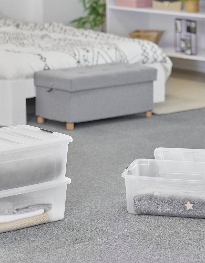 IRIS Design New Top Box - 30 liter - Set van 6 - DDNTB-30 - Transparant