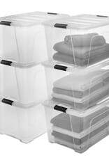 IRIS Design New Top Box - 45 liters - Set of 6 - DDNTB-45 - Transparent