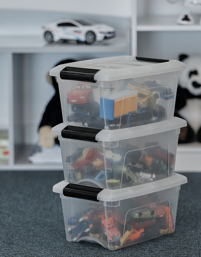 IRIS Design New Top Box - 45 liter - Set van 6 - DDNTB-45 - Transparant