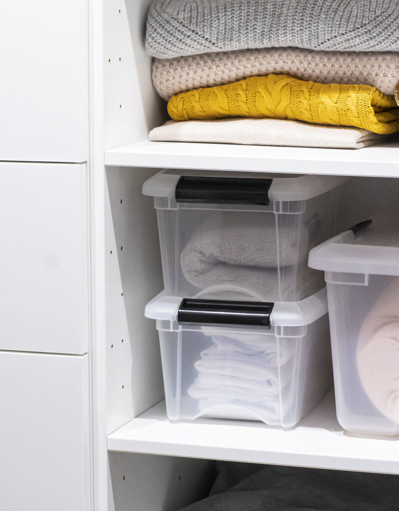 IRIS Design New Top Box - 45 liter - Set van 6 - DDNTB-45 - Transparant