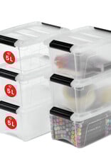 IRIS Design New Top Box - 5 liter - Set van 6 - DDNTB-5 - Transparant
