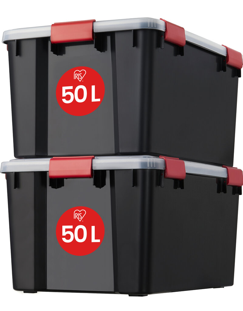 IRIS Air Tight Box - 50 liter - set van 2 - AT-L - Black