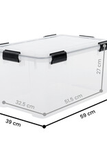 IRIS Air Tight Box - 50 liters - set of 2 - AT-L - Transparent