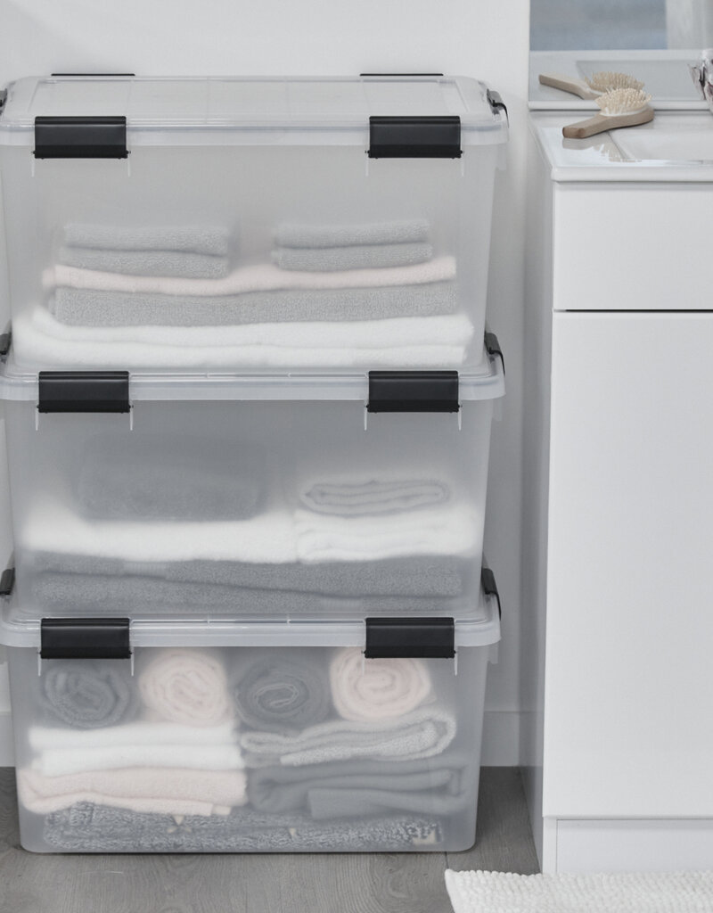 IRIS Air Tight Box - 50 liters - set of 2 - AT-L - Transparent