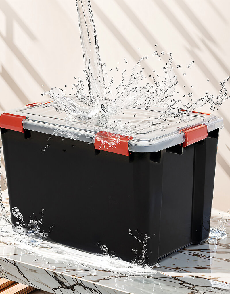 IRIS Air Tight Box - 70 liter - set van 2 - AT-LD - Black