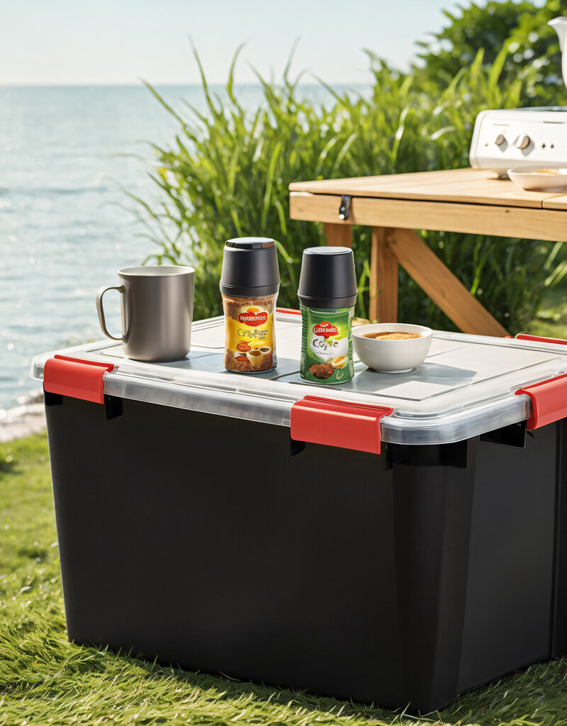 IRIS Air Tight Box - 70 liter - set van 2 - AT-LD - Black