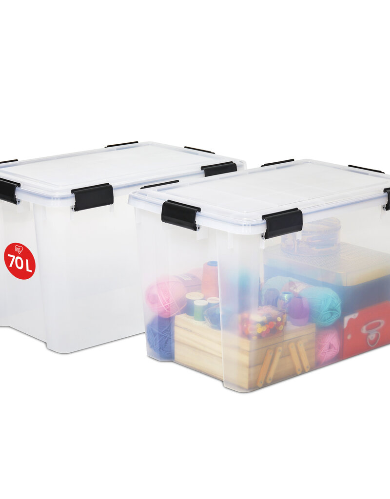 IRIS Air Tight Box - 70 liter - set van 2 - AT-LD - Transparant