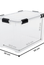 IRIS Air Tight Box - 70 liters - set of 2 - AT-LD - Transparent