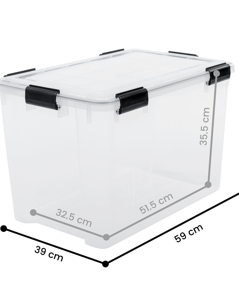 IRIS Air Tight Box - 70 liter - set van 2 - AT-LD - Transparant