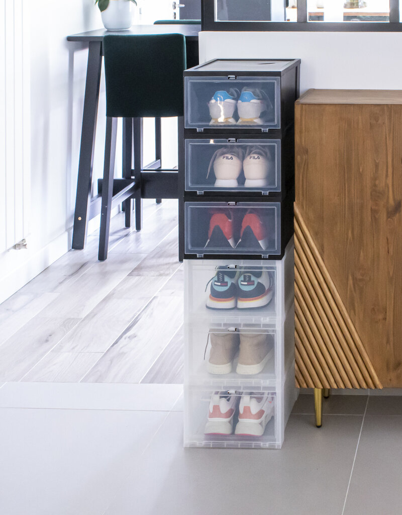 IRIS Drop Front Shoebox - maat S - set van 3 - EUDF-S - Black