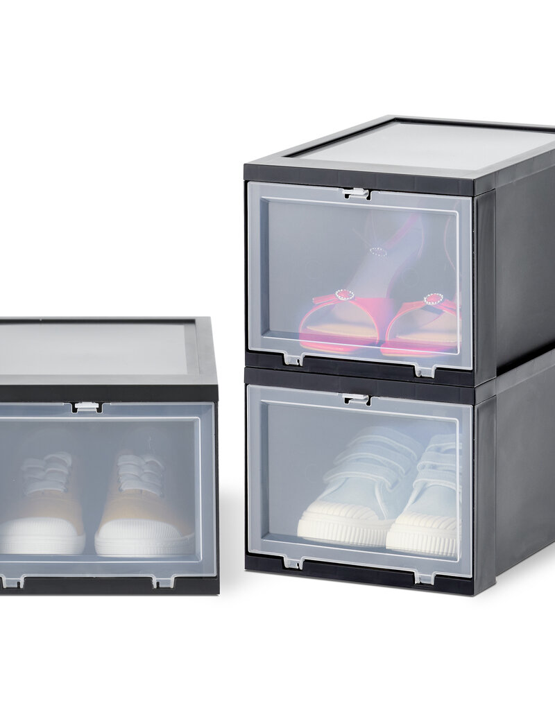 IRIS Drop Front Shoebox - maat S - set van 3 - EUDF-S - Black