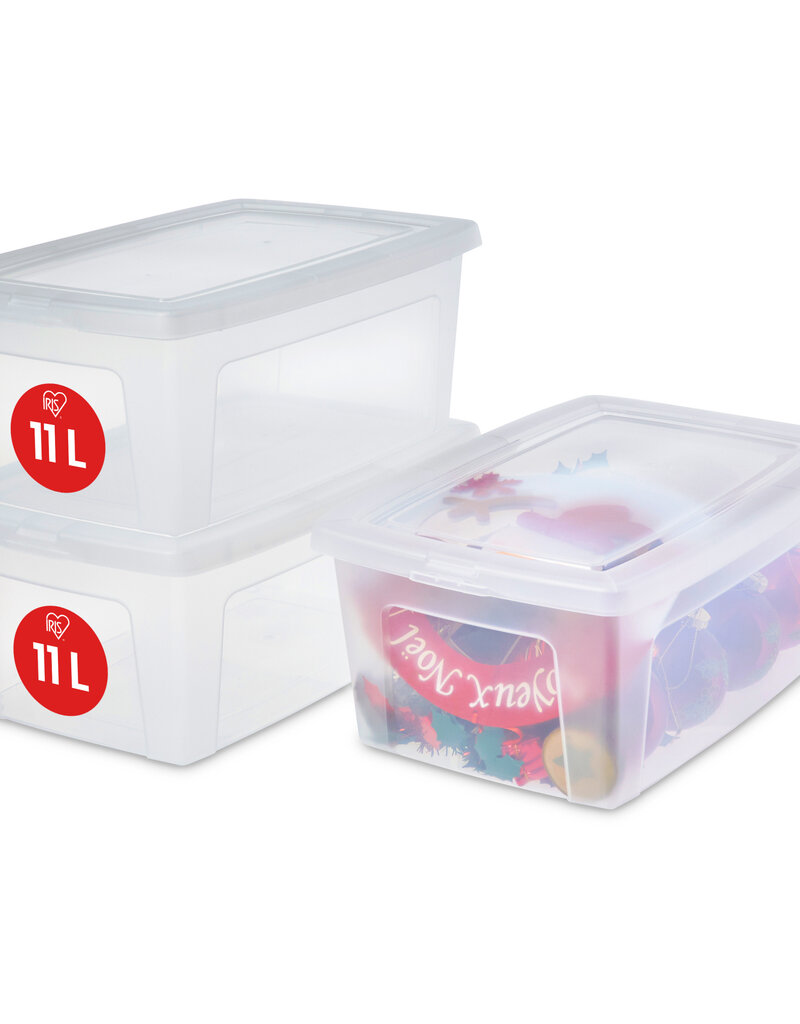 IRIS Modular Clear Box - 11 liters - set of 3 - MCB-11 - Transparent