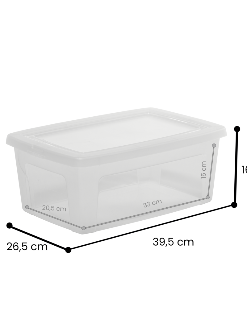 IRIS Modular Clear Box - 11 liters - set of 3 - MCB-11 - Transparent