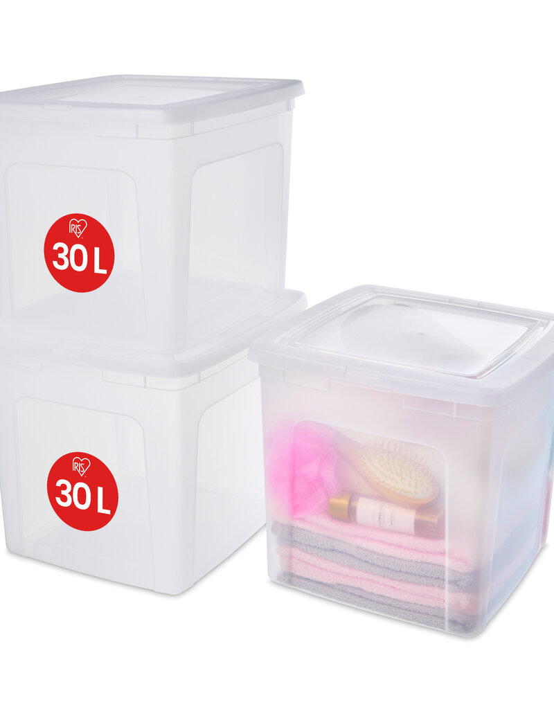 IRIS Modular Clear Box - 30 liter - set van 3 - MCB-30 - Transparant
