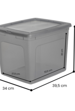 IRIS Modular Clear Box - 30 liters - set of 3 - MCB-30 - Grey