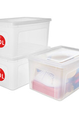 IRIS Modular Clear Box - 50 liters - set of 3 - MCB-50 - Transparent