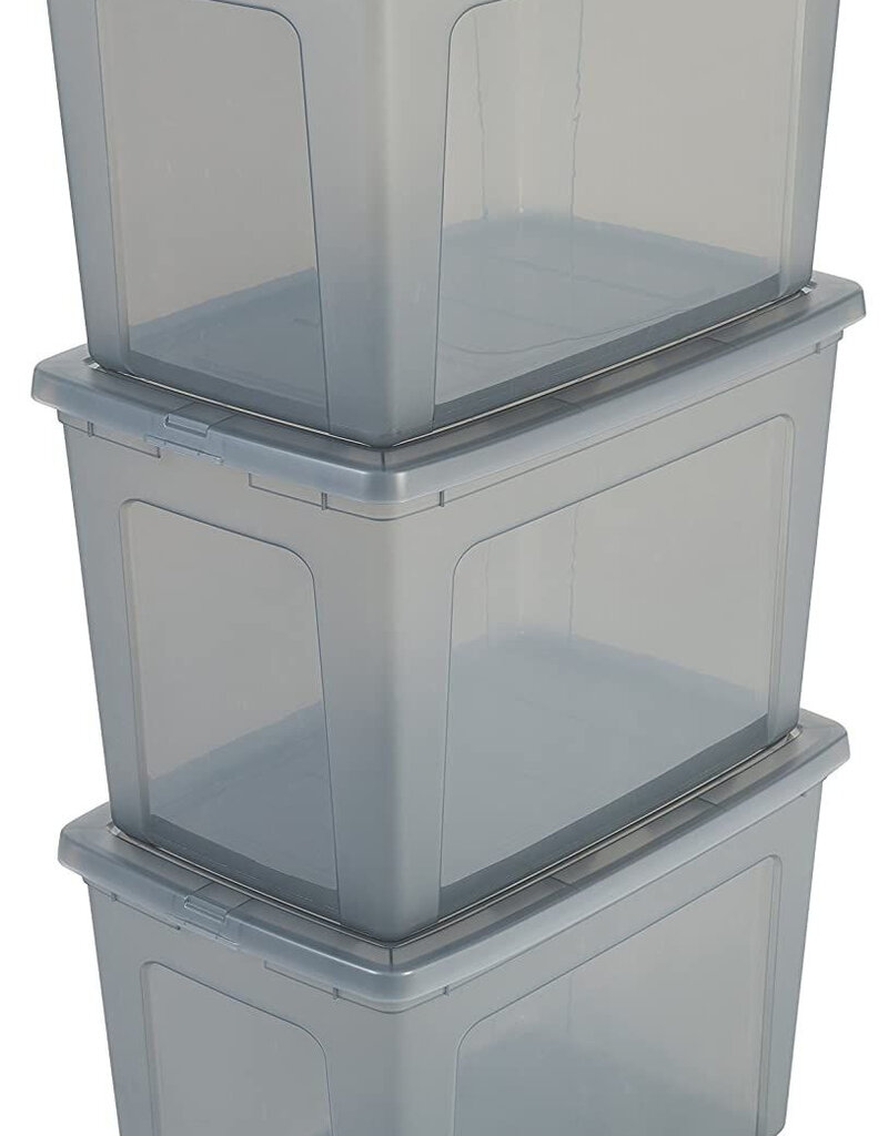 IRIS Modular Clear Box - 70 liter - set van 3 - MCB-70 - Grey