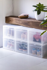 IRIS Foldable Shoe Box - set van 6 - EUNS - Transparant