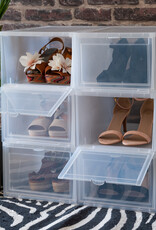 IRIS Foldable Shoe Box - set van 6 - EUNS - Transparant