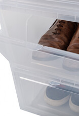 IRIS Foldable Shoe Box - set of 6 - EUNS - Transparent