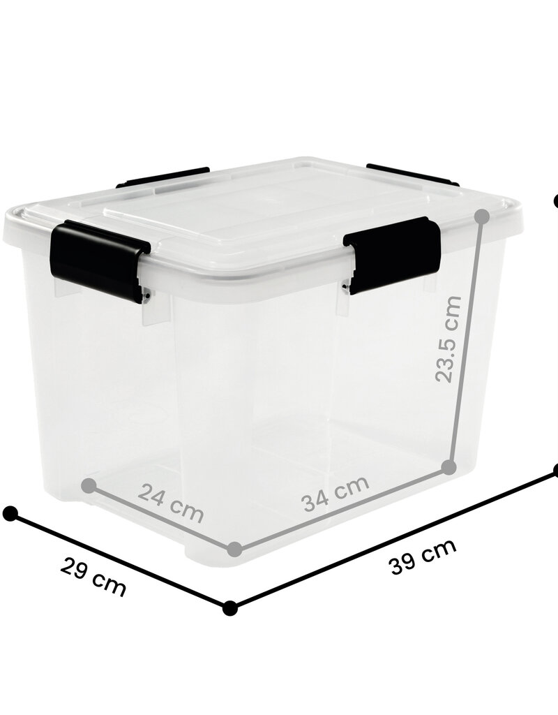 IRIS Air Tight Box - 20 liter - set van 3 - AT-SD - Transparent