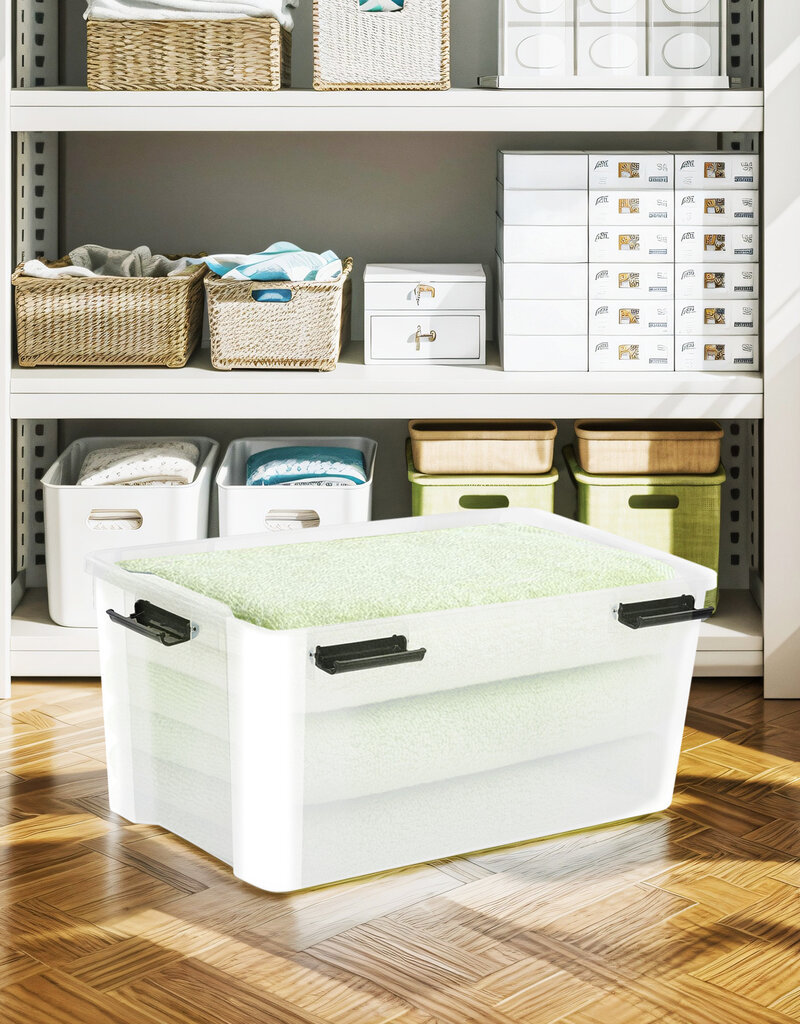 IRIS Air Tight Box - 50 liter - set van 4 - AT-L - Transparant