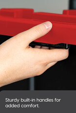 IRIS Opbergkoffer met zwaar deksel, 100L, Set van 3, zwart, UTB-27