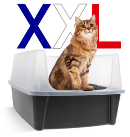 IRIS Grote Kattenbak XXL, grijs, CLH-XL