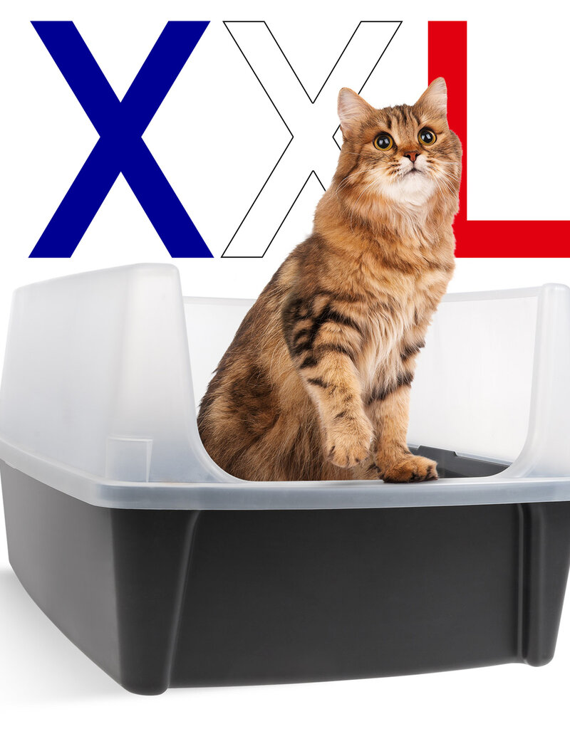 IRIS Grote Kattenbak XXL, grijs, CLH-XL