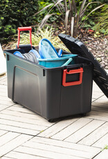 IRIS Zware Plastic Opbergkoffer, 110L, Eenheid, Zwart, SIA-110