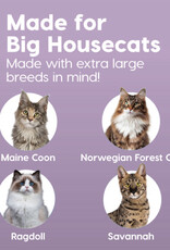 IRIS kattenbak XL open, hoge splashwanden, grote bak, zwart, CLH-XL