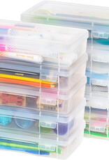 IRIS plastic bureauopbergkisten, 1,4 L, Pak van 10, Doorzichtig, MCC-220