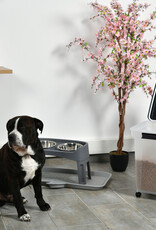 IRIS 45L brokjes voor 15 kg, luchtdicht, schop, inclusief wielen, voor honden en katten, ATS-L, zwart