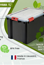 IRIS plastic luchtdichte opslagdoos, 70L, Unit, zwart, WSB-70